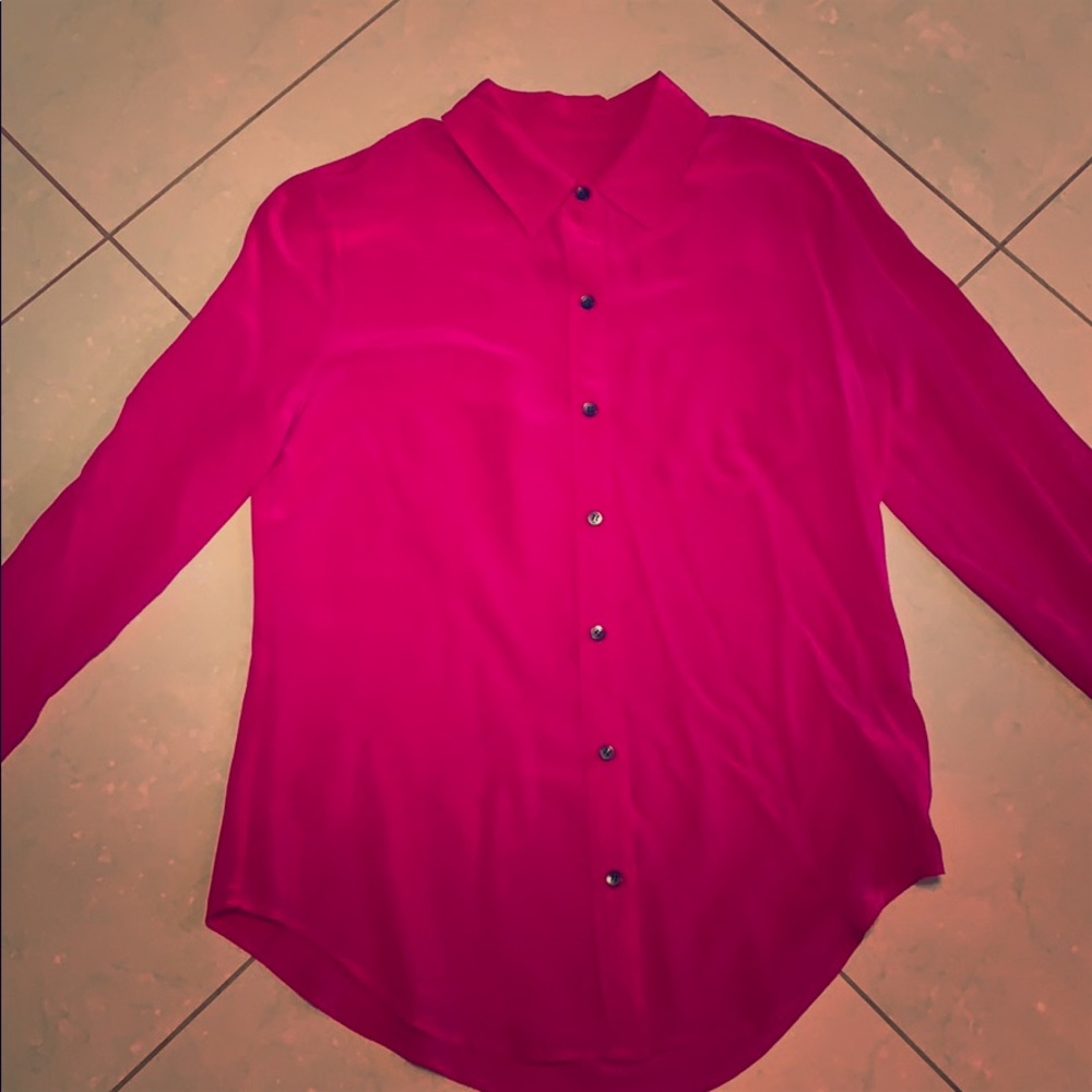 Pink ultra soft light weight summer blouse.